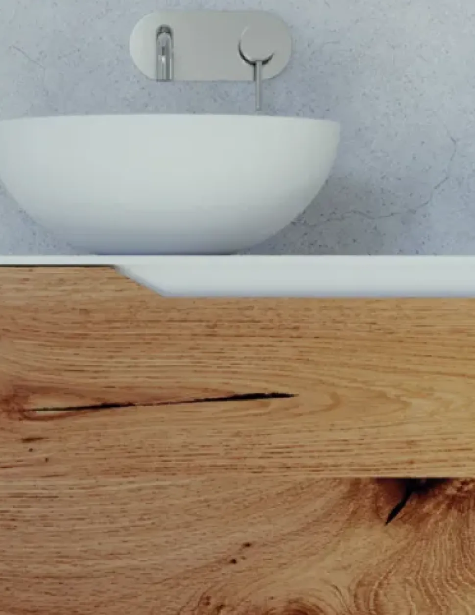 Mobile bagno Rustech naturale-bianco Arteba SCONTATO a PREZZI OUTLET