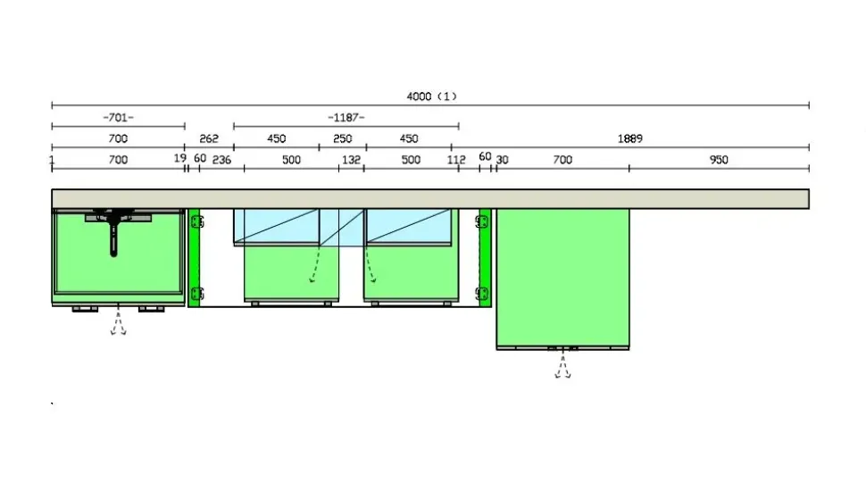 Mobile bagno Scavolini Arredo bagno lavanderia aquo laminato opaco IN OFFERTA OUTLET