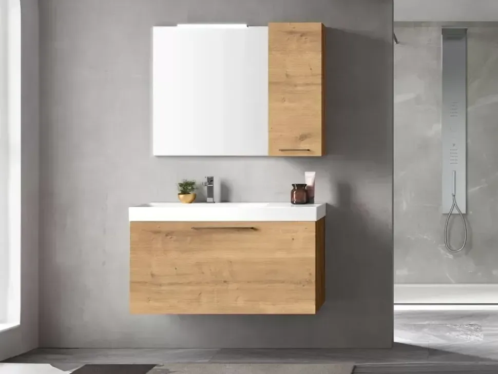 Mobile bagno Sospeso 05 Artigianale con forte sconto