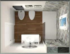 Mobile bagno sospeso Bagno verde di Baxar SCONTATO - 25%