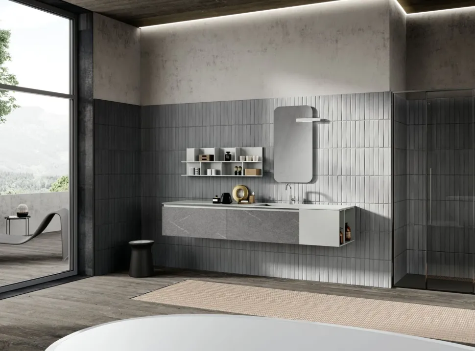 Mobile bagno Sospeso Bagno 13 system m2 Baxar a prezzo ribassato