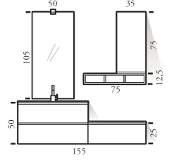 Mobile Bagno Sospeso Bg27 Compab.