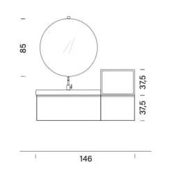 Mobile bagno Sospeso Bg008 Compab a prezzo ribassato