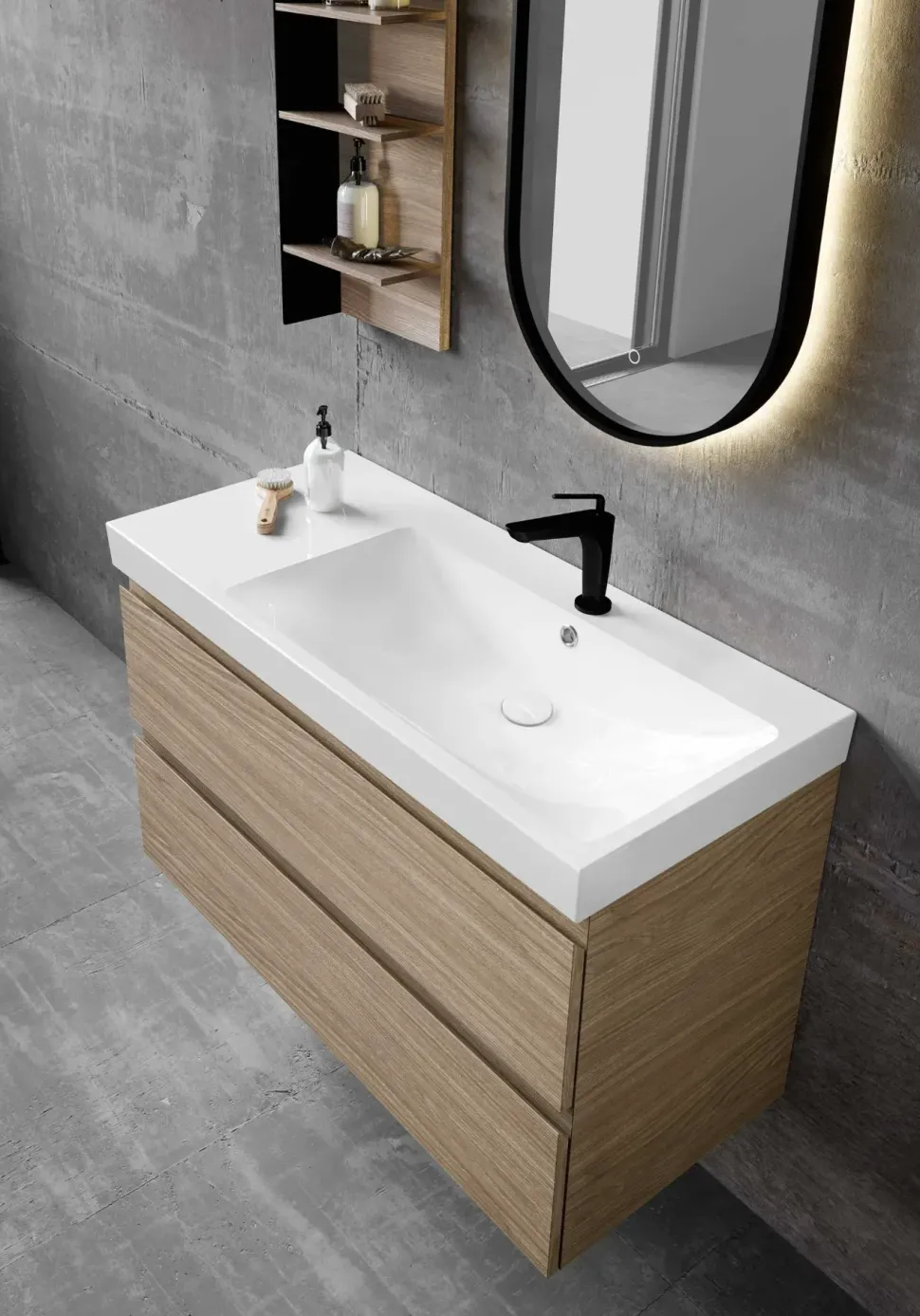 Mobile bagno Sospeso Block system just c34 Baxar a prezzi convenienti