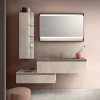 Mobile bagno Sospeso Carta bianca Cerasa a prezzo ribassato
