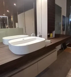 Mobile bagno Sospeso Composizione mobile bagno m3 system Baxar scontato - 40%