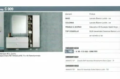 Mobile bagno Sospeso Comp. 009 bagno baxar Baxar con forte sconto