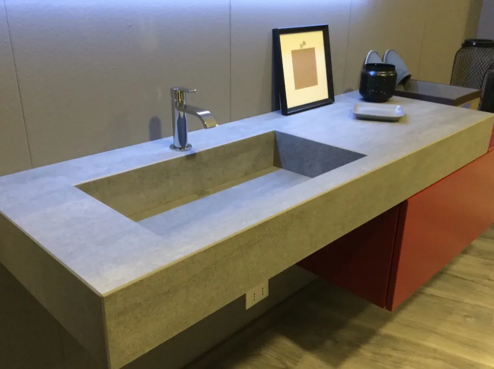 Mobile bagno Sospeso Comp4 Artigianale con forte sconto