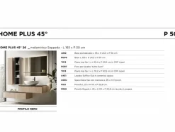 Mobile bagno sospeso Home plus 45 di Arbi SCONTATO - 23%