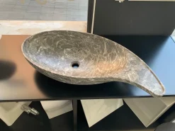 Mobile bagno Sospeso Kreoo decor marmi lavabo da appoggio cashmere marmo gris saint marie Artigianale a prezzi convenienti