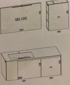 Mobile bagno Sospeso Mobile bagno  Baxar in offerta