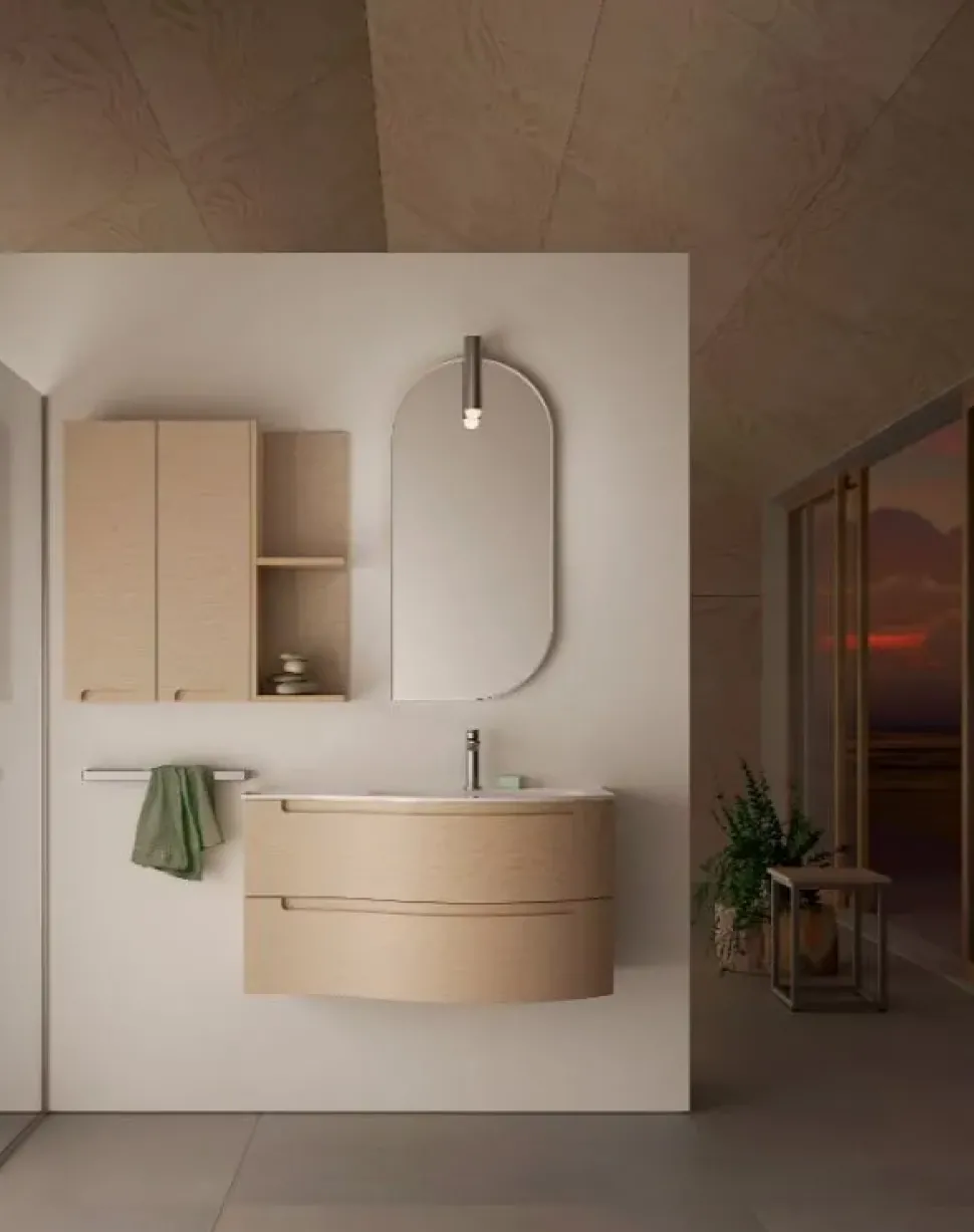 Mobile bagno Sospeso Stratos multistrato os13 Compab a prezzo scontato