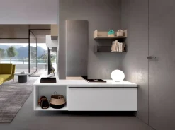 Mobile componibile Idea Mab in laminato lucido in Offerta Outlet