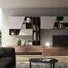 Mobile componibile in stile moderno Giessegi in laccato opaco Offerta Outlet