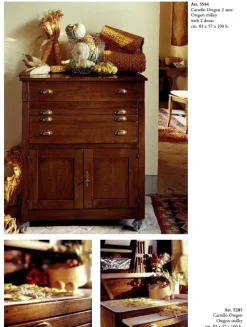 Mobile di Antiquariato in stile arte povera Carrello oregon in Offerta Outlet