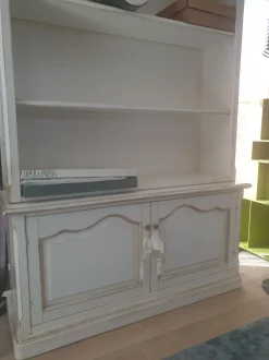 Mobile di antiquariato Libreria lacc, argento binco IN OFFERTA OUTLET