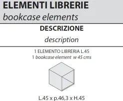 Mobile in legno Iulio monolitico Las mobili in offerta
