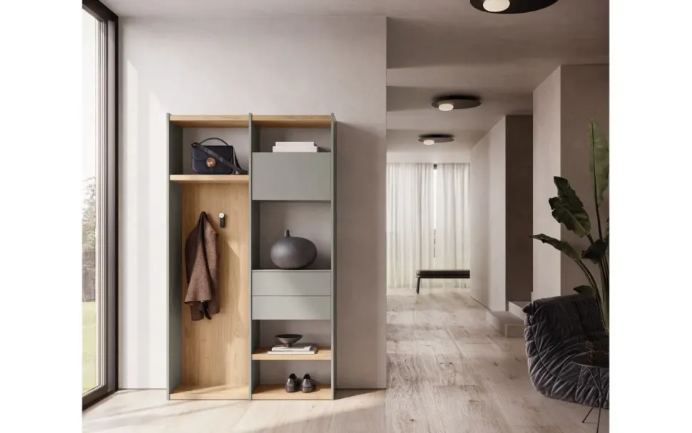 Mobile ingresso A terra modello Ingresso con parete attrezzata di Imab