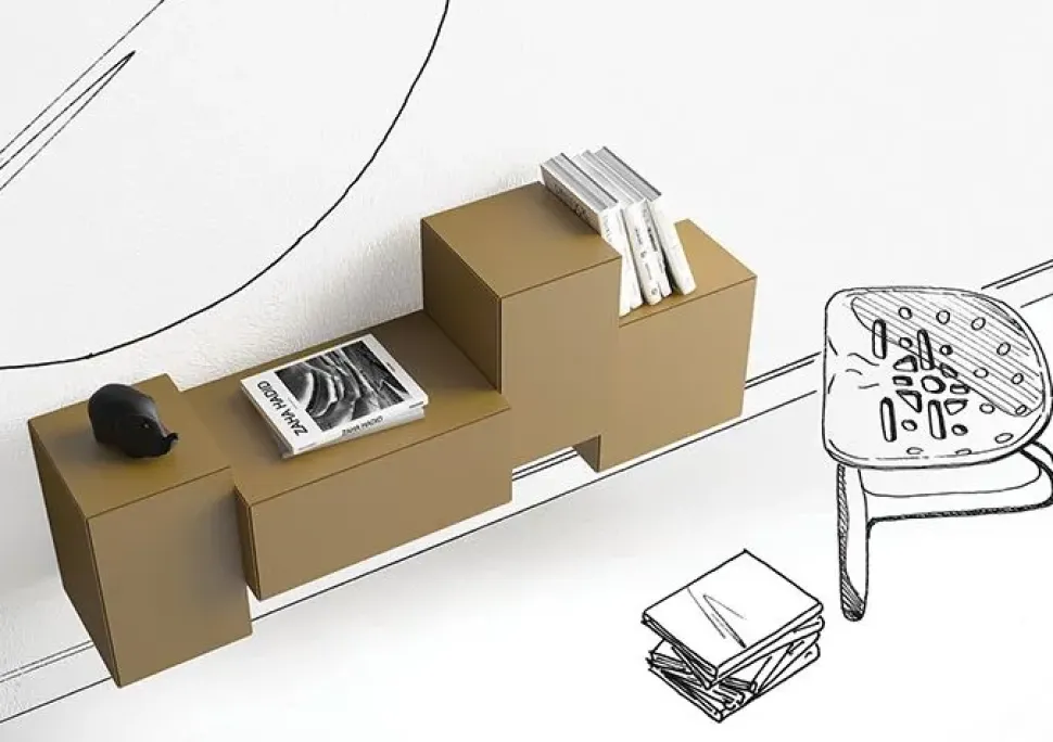 Mobile ingresso design Sospeso Little italy di Minotti scontato