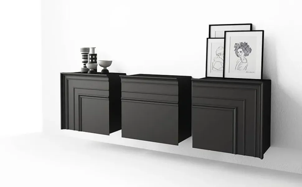 Mobile ingresso design Sospeso Gessolina di Minotti italia scontato