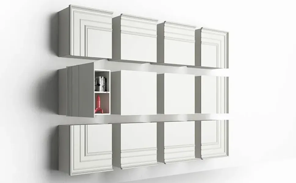 Mobile ingresso design Sospeso Gessolina di Minotti italia scontato