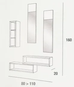 Mobile ingresso Lego Artigianale in stile moderno a prezzo ribassato