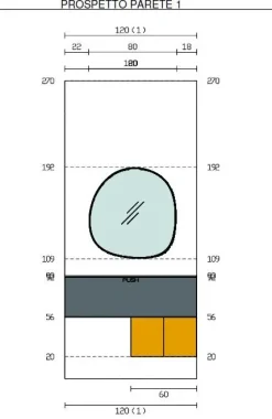 Mobile ingresso Sospeso modello Ingresso moderno di Imab