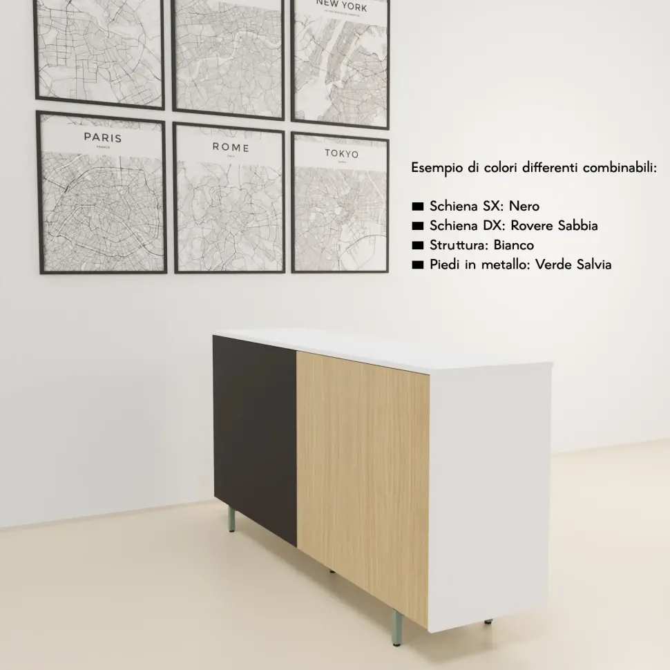 Mobile modello Sigma h93 a giorno in legno ad un prezzo davvero conveniente