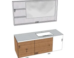 Mobile per il bagno Baxar M2 system in offerta