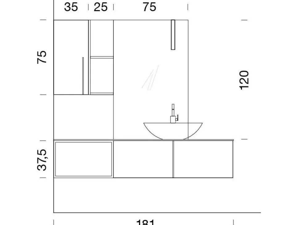 Mobile per il bagno Compab B201 in offerta