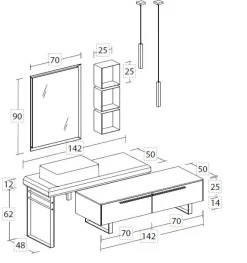 Mobile per il bagno Legnoarreda L.08 in offerta