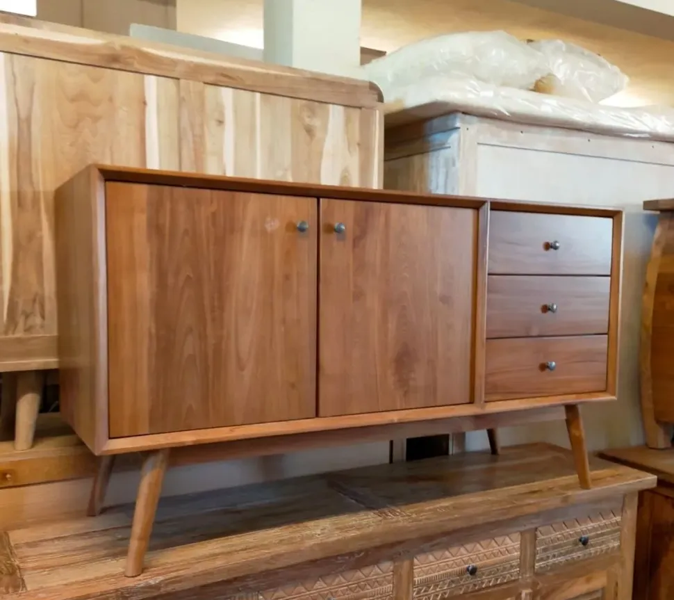 Mobile per la sala da bagno Outlet etnico Mobile bagno vintage in teak a prezzo Outlet