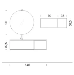 Mobile per la sala da bagno Compab B go a prezzo Outlet