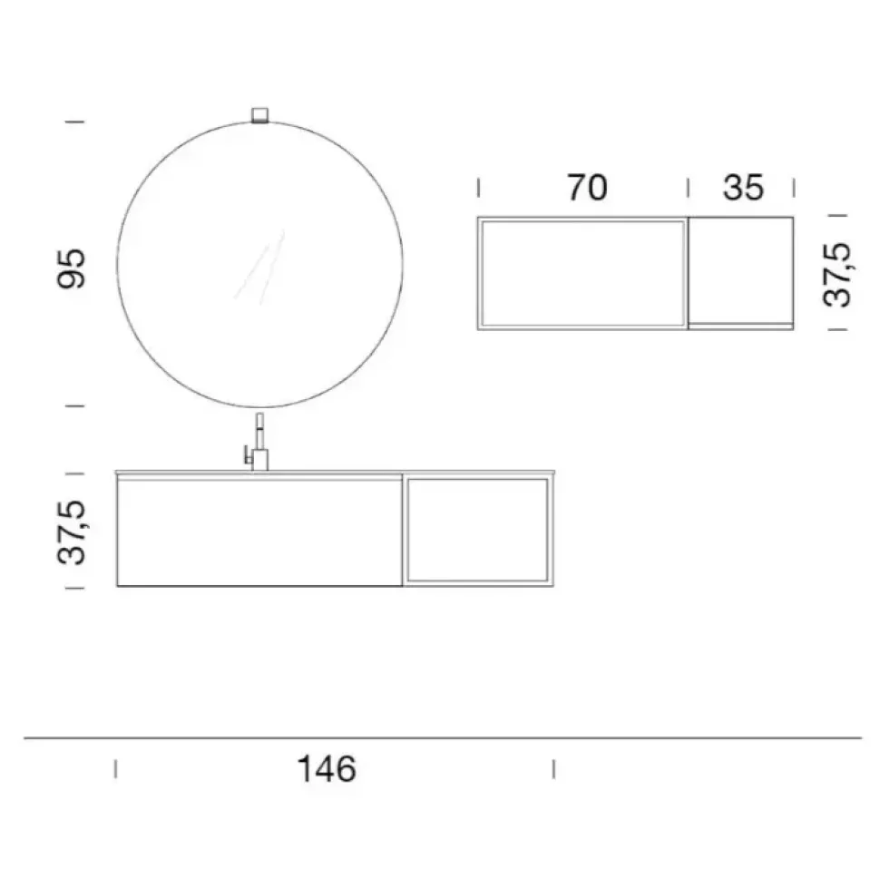 Mobile per la sala da bagno Compab B go a prezzo Outlet