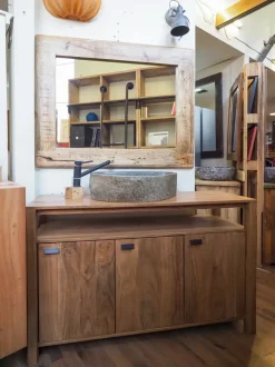 Mobile per la sala da bagno Nuovi mondi collection Mobiule bagno legnop di acacia india    a prezzo scontato
