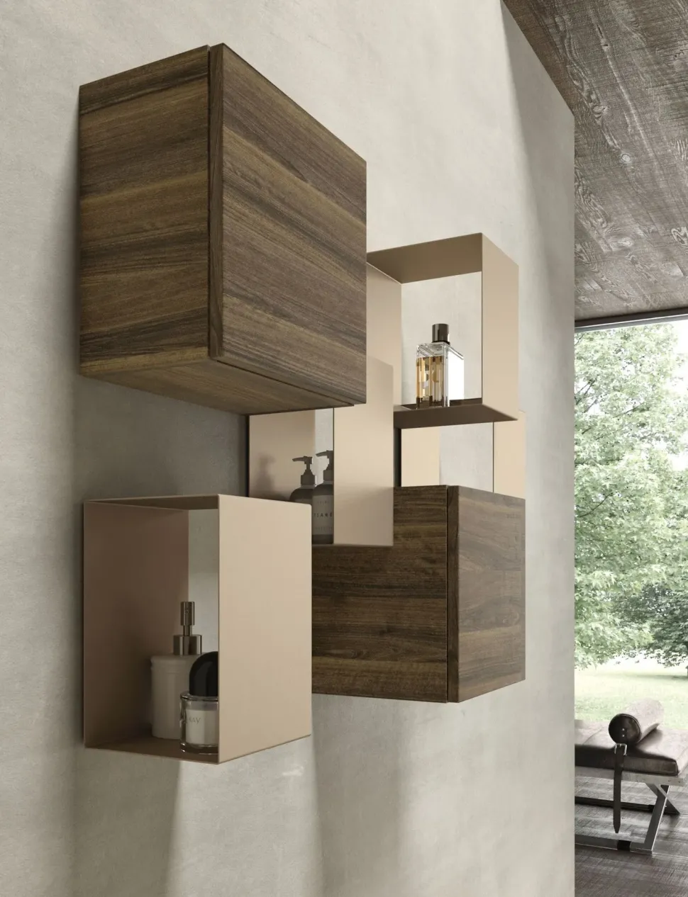 Mobile per la sala da bagno Baxar Bagno 07 system m2 a prezzo scontato