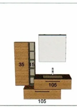 Mobile per la sala da bagno Baxar Composizione c 017 bagni baxar a prezzo scontato