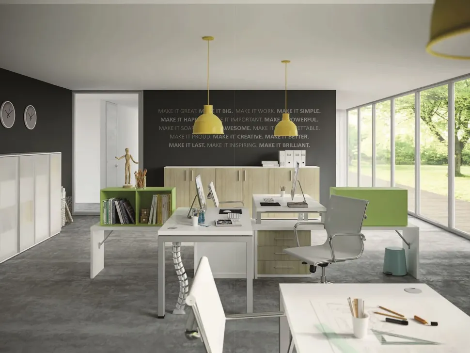 Mobile per ufficio in laccato opaco Of 62 Giessegi a prezzi convenienti