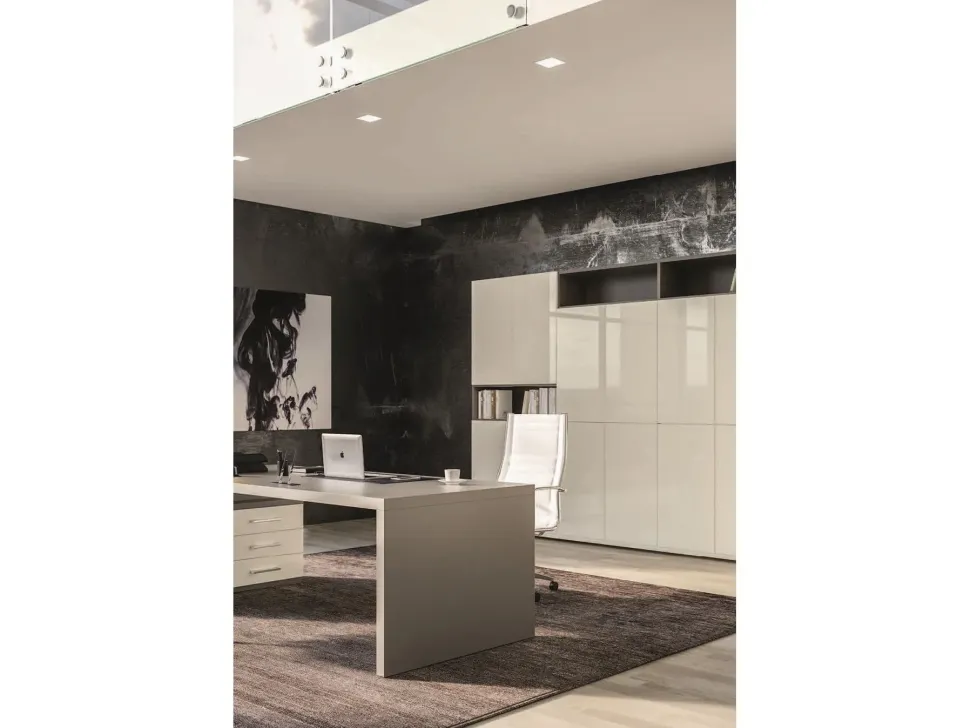 Mobile per ufficio in laccato lucido Of 68 Giessegi a prezzi outlet