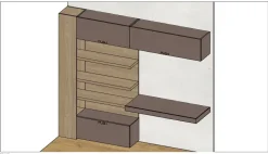 Mobile per ufficio modello Parete studio in legno ad un prezzo speciale