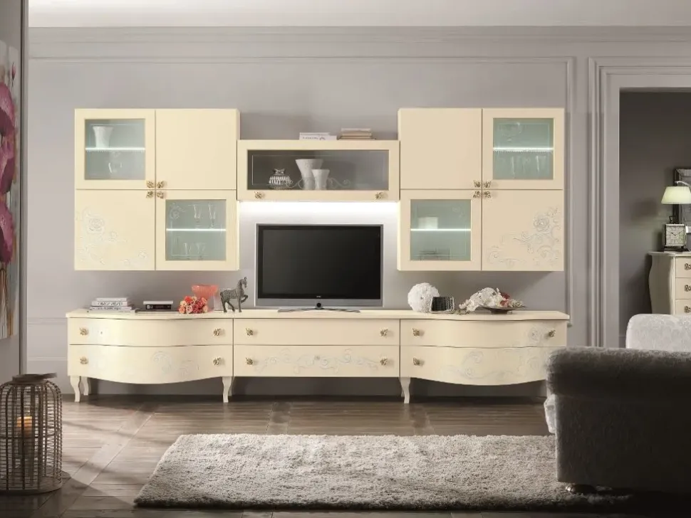 Mobile soggiorno modello Composizione 26 di Artigianale a PREZZI OUTLET