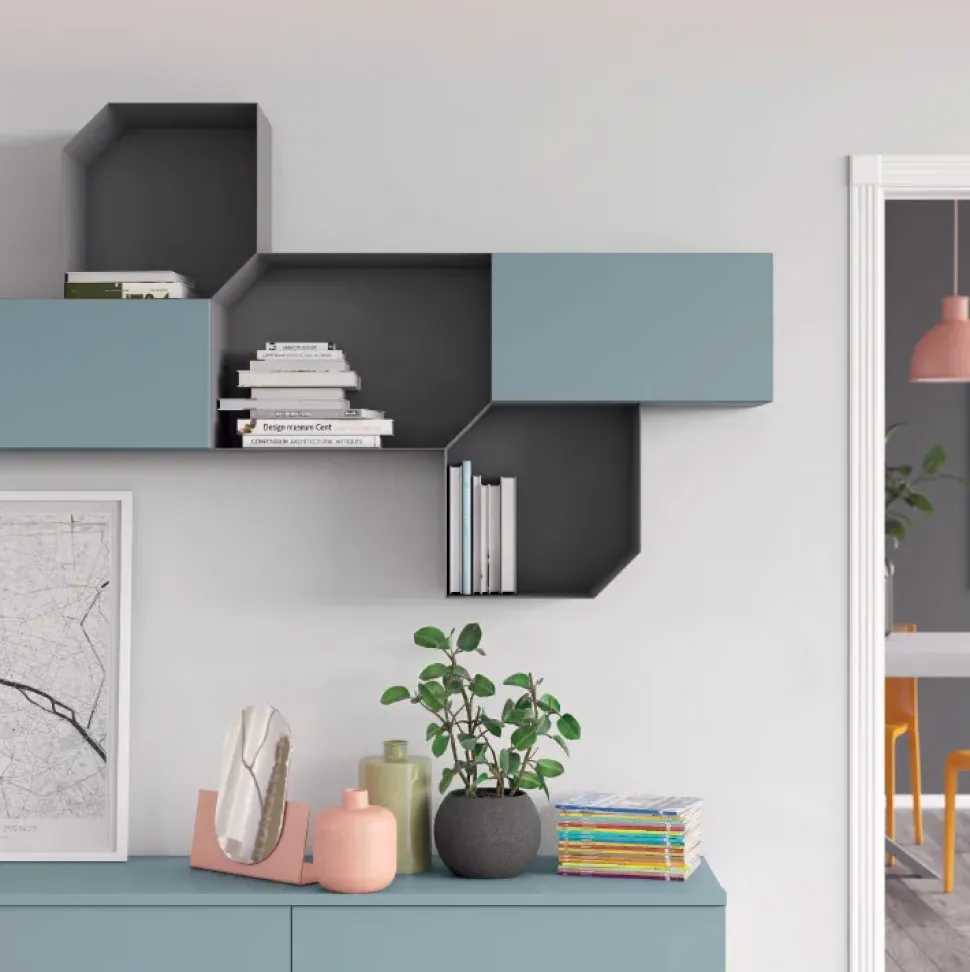 Mobile soggiorno modello S305 di Colombini casa a PREZZI OUTLET