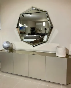 Mobile soggiorno modello Cattelan chelsea titanio 4 ante  di Cattelan italia a PREZZI OUTLET