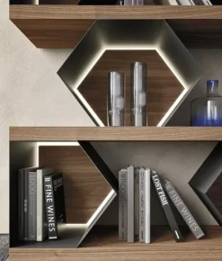 Mobile soggiorno modello Metallo laccato  e legno di Md work a PREZZI OUTLET