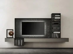 Mobile soggiorno modello Wallover cornice tv di Caccaro scontato -30%