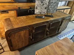 Mobile soggiorno modello Mobile industrial submarine 4 ante di Outlet etnico a prezzo scontato