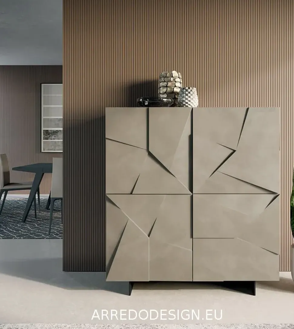 Mobile soggiorno modello Concrete di Dall'agnese in Offerta Outlet