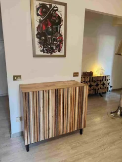 Mobile soggiorno modello Madia credenza line 2a di Outlet etnico a prezzo scontato