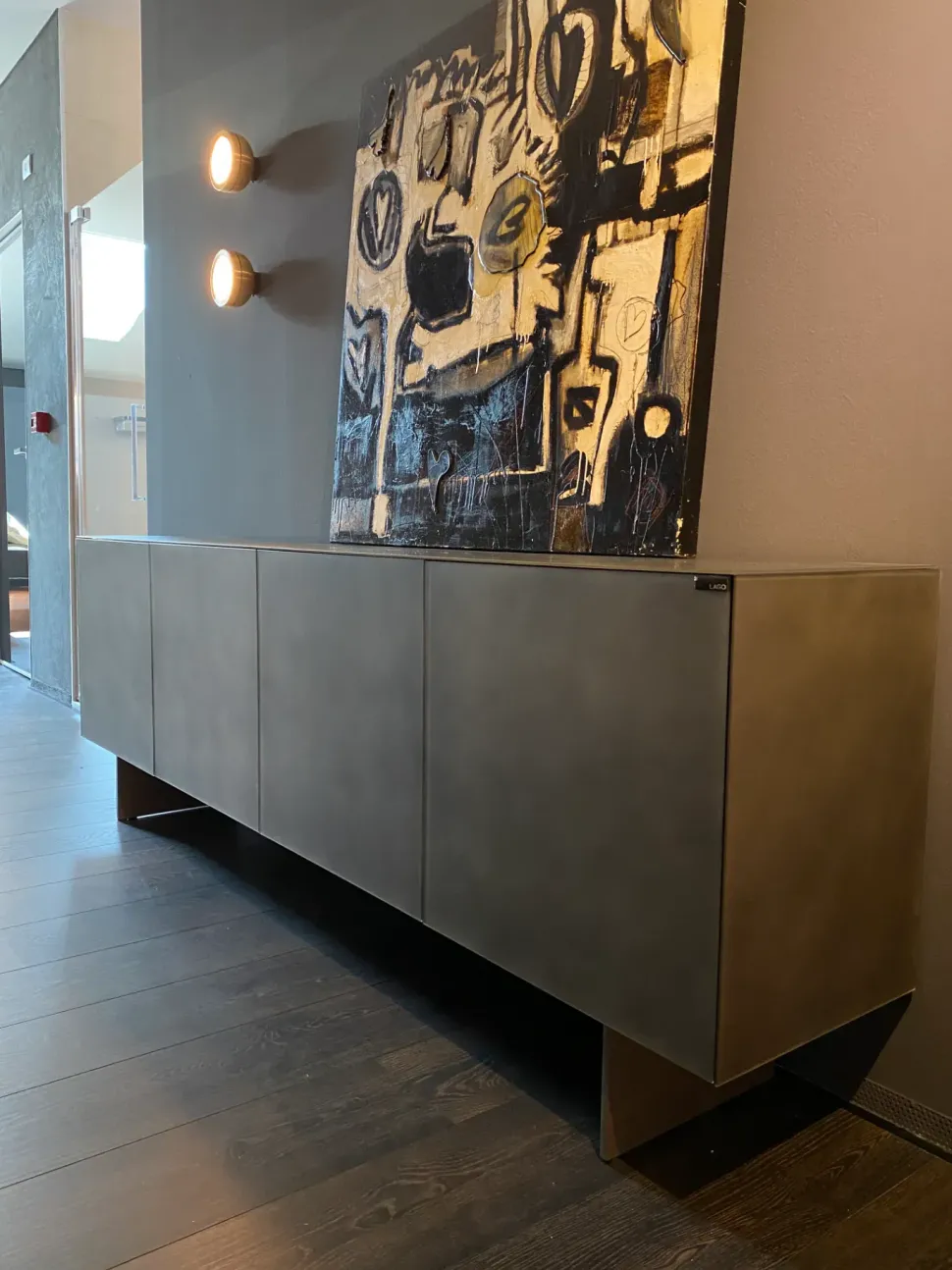 Mobile soggiorno modello Xglass di Lago in Offerta Outlet