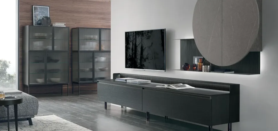 Mobile soggiorno modello Atlante unit at101 di Tomasella a PREZZI OUTLET